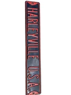 RARE VINTAGE-STYLE HARLEY DAVIDSON HARLEYVILLE USA METAL TIN STREET SIGN 18"X 4"