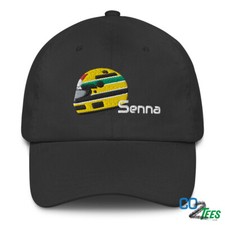 Senna Race Helmet Embroidered Formula Baseball Cap