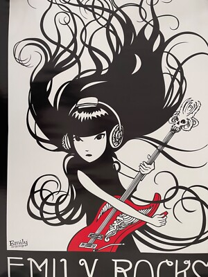 EMILY THE STRANGE,'EMILY ROCKS ',COSMIC DEBRIS,AUTHENTIC 2009