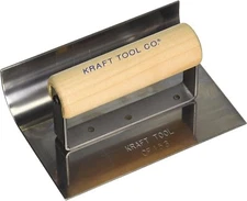 Kraft Tool CF153 1-Inch Radius Inside Curb and Sidewalk Tool with Wood...