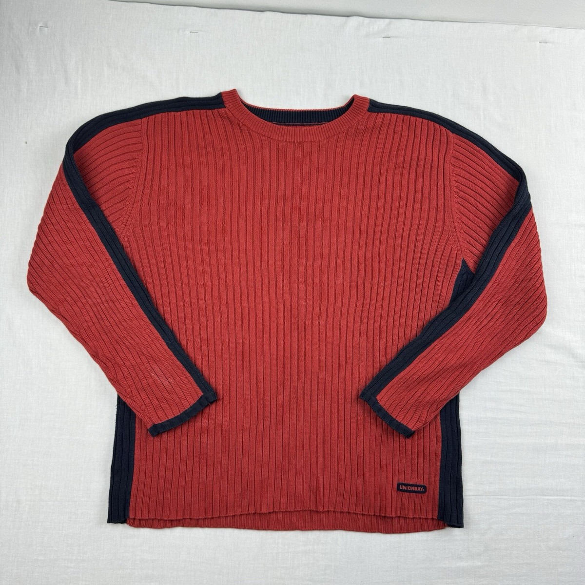 90s UNIONBAY ブラック コットンニット XL 90s UNIONBAY ブラック
