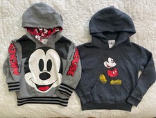 Lot of 2 - Kids Disney Mickey Mouse Hoodie, Small  4, Cotton Blend