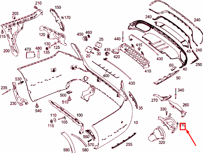 MERCEDES-BENZ E W213 Linke Auspuffendrohrhalterung A2138850514