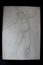 DDR Maler Professor Peuker Wolfgang Bleistift Zeichnung Original  Studien