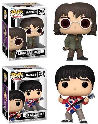 Oasis Funko Pop! Rocks Set - Liam and Noel Gallagher #256, 257