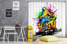 3D Watercolor Music Art ZHUA1102 Photo Curtain Window Blockout Fabric Amy 2023