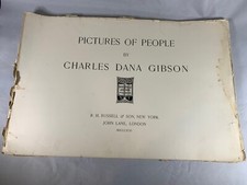 Lote de 48- DIBUJOS ILUSTRACIONES GIBSON, Charles Dana 1896-98 12 x 17" 3751