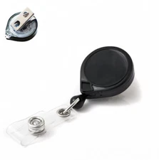 KEY-BAK USA Mini-Bak Retractable ID Badge Reel with Alligator Swivel Clip