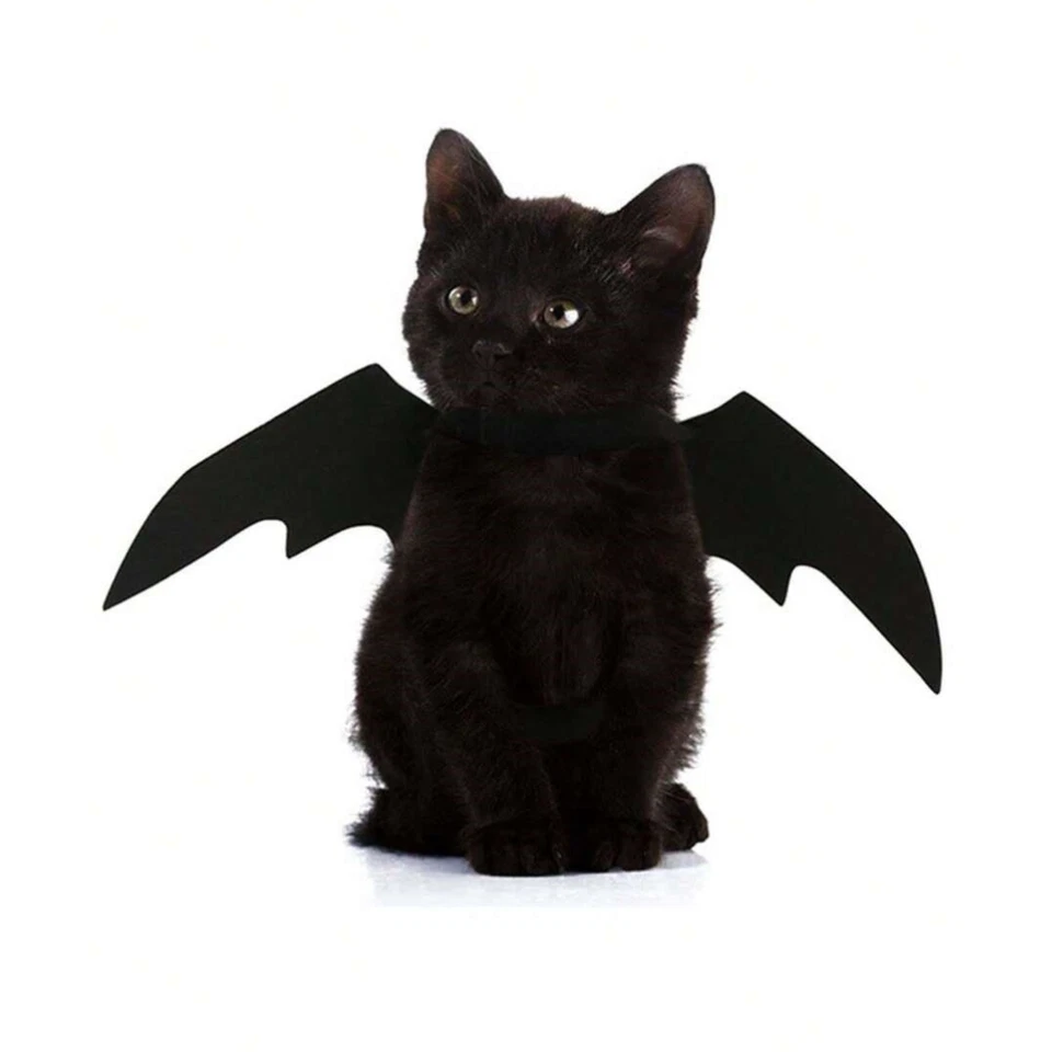 Cat Bat Wing Pets Halloween Costume Soft Polyester for Cat & Small Dog Halloween - Image 4 of 4