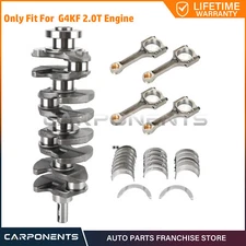 G4KH G4KF 2.0L Engine Crankshaft Rods w/ Main & Rod Bearing Kit For Hyundai Kia