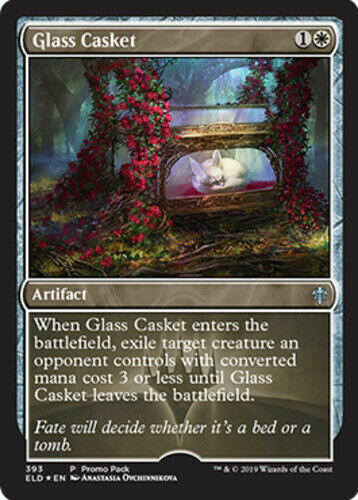 throne of glass mtg cards Throne of Eldraine - Glass Casket - Foil