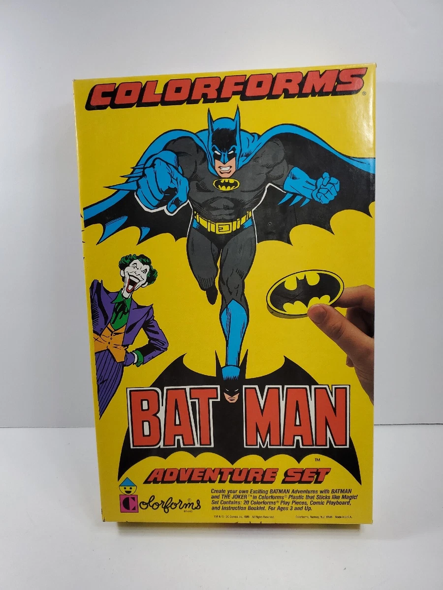 Vintage 1989 Colorforms Batman Adventure Set DC Comics Missing 1