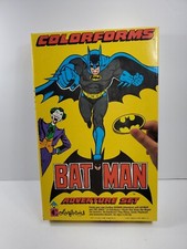 Vintage 1989 Colorforms Batman Adventure Set DC Comics-Missing 1 Piece
