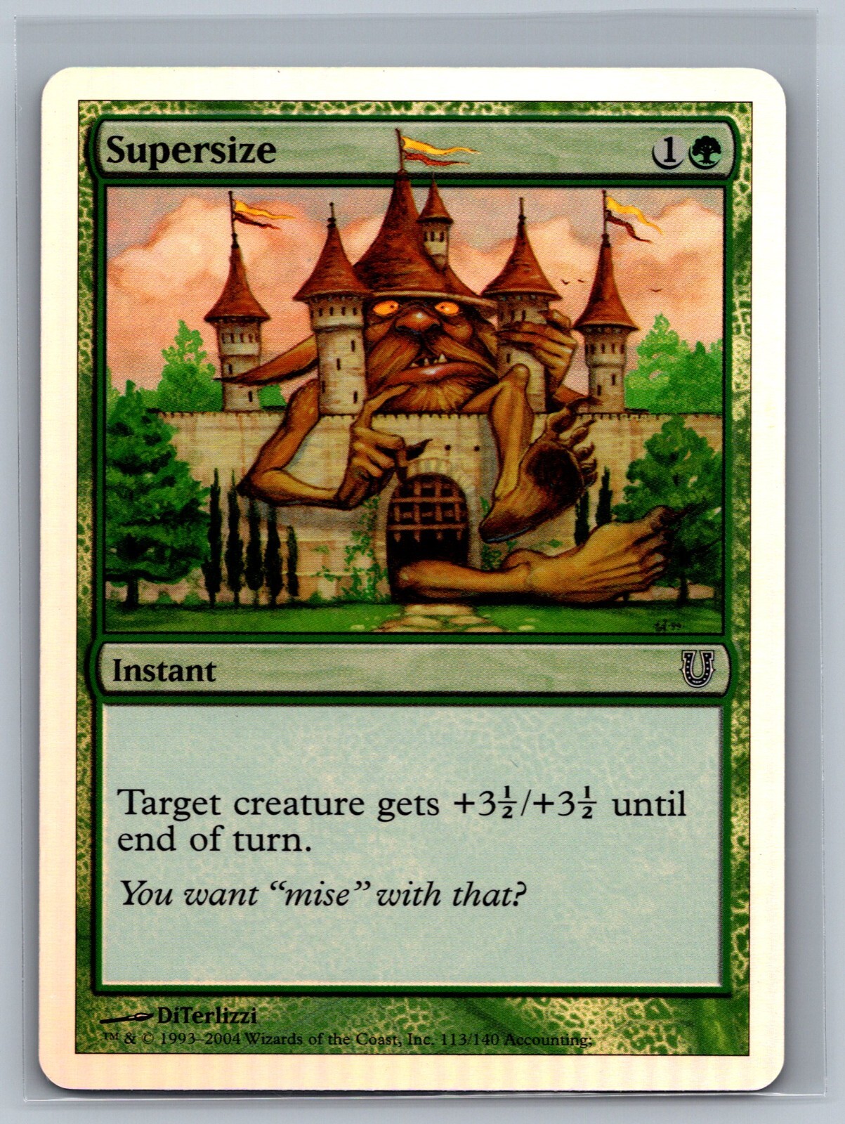 Magic The Gathering Unhinged Supersize #113/140 Foil MTG TCG CCG