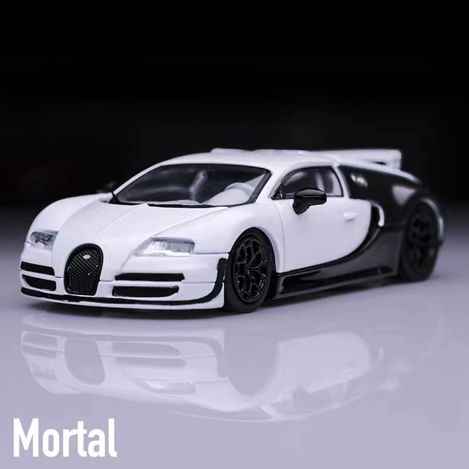 Mortal 1/64 Bugatti Veyron Super Sport Diecast Toys Cars Models Panda Gulf Gift - Image 2 of 4