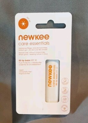 Newkee ''Lip Balm'' Lippenbalsam SPF30  Care Essentials  Vegan Neu  & OVP 