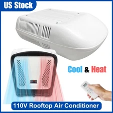 110V RV Air Conditioner Motorhome Camper Rooftop AC Unit Cool & Heat 15000 BTU