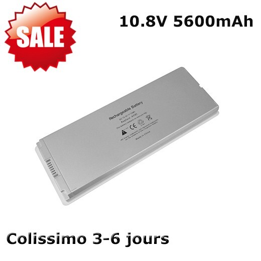 Batterie pour MacBook 13 A1185 A1181 de 2006 à 2009 blanc 55Wh