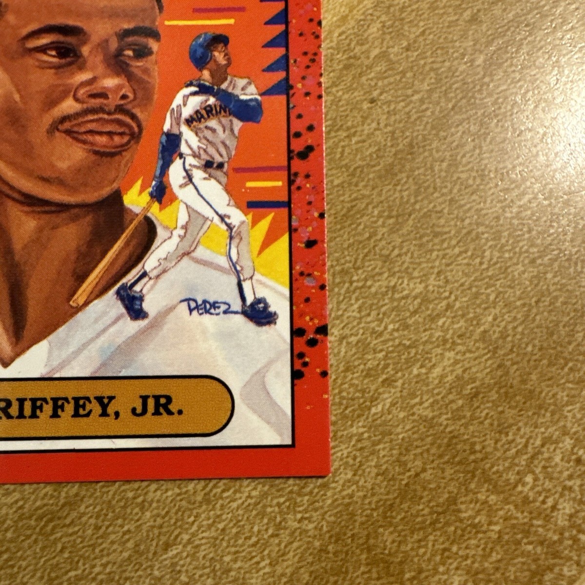 Ken Griffey Jr 1990 Donruss Diamond Kings #4 ERROR 1989 On