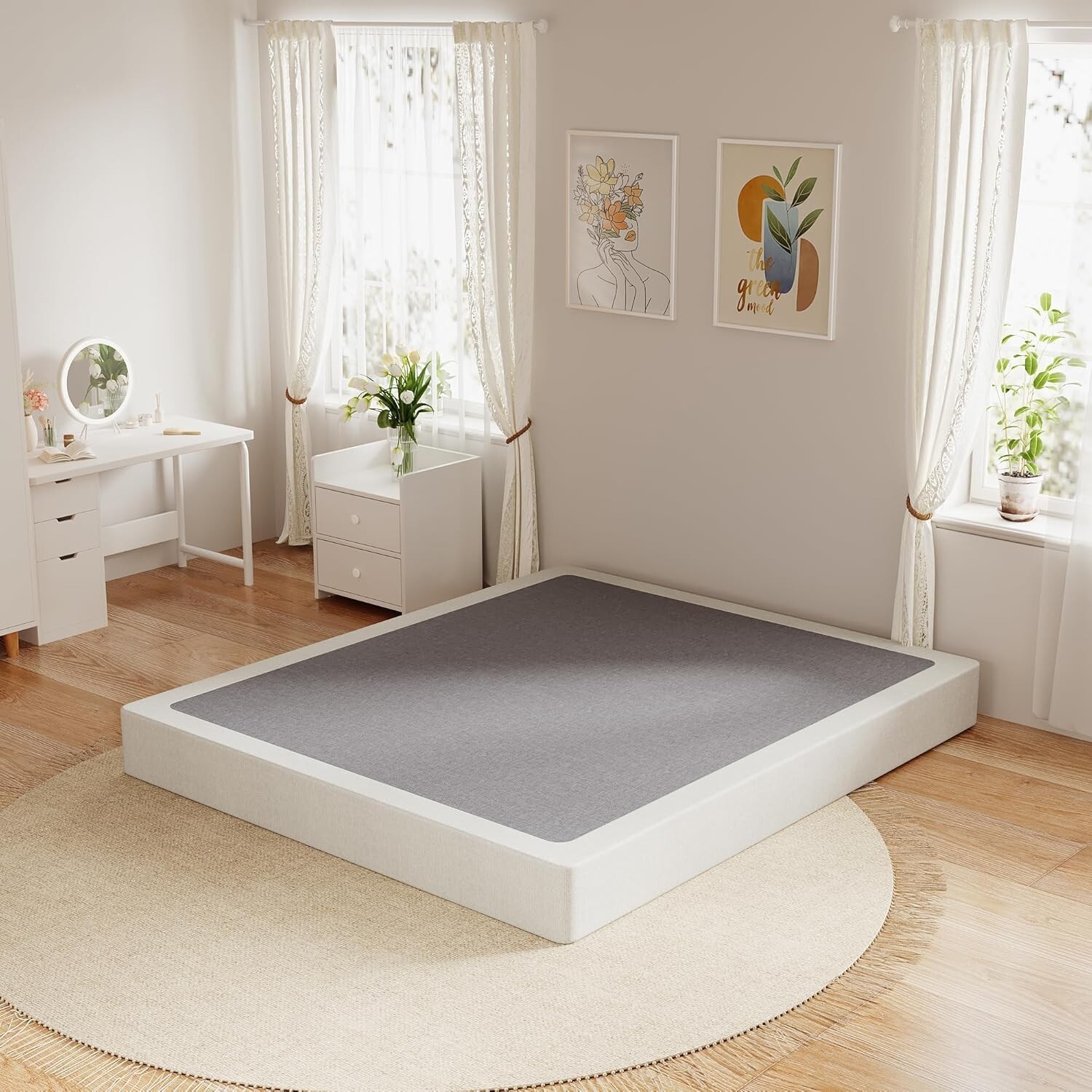Full Box Spring Only Full Size Box Spring, 7 Inch Full Size Box Spring Only, 3000 Lbs Heavy ...
