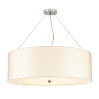 Elstead Pearce HäNgeleuchte E27 7-Fach 26Cm Poliertes Chrom Elfenbein