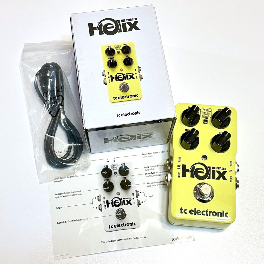 TC Electronic Helix (Stereo) Phaser Guitar Pedal ** INCLUDES