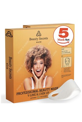 Double chin mask   Chin lifting   V Lifting   V Face mask   5 Facial Patches