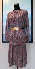 VTG 70's MISSONI Italy Neiman Marcus Knit Blouson Top  Skirt Set Sz L/XL