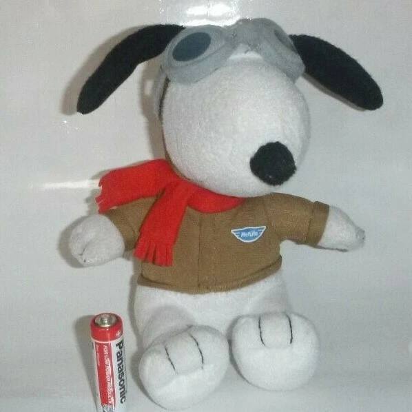 E: plush peluche snoopy aviateur