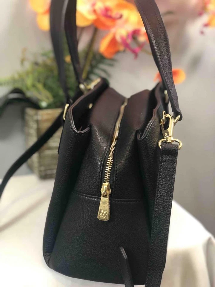 Me gustó Nuevo~~ Bolso Cartera ORA DELPHINE "Evelyn" Negro Cuero Genuino Foto 3 de 4