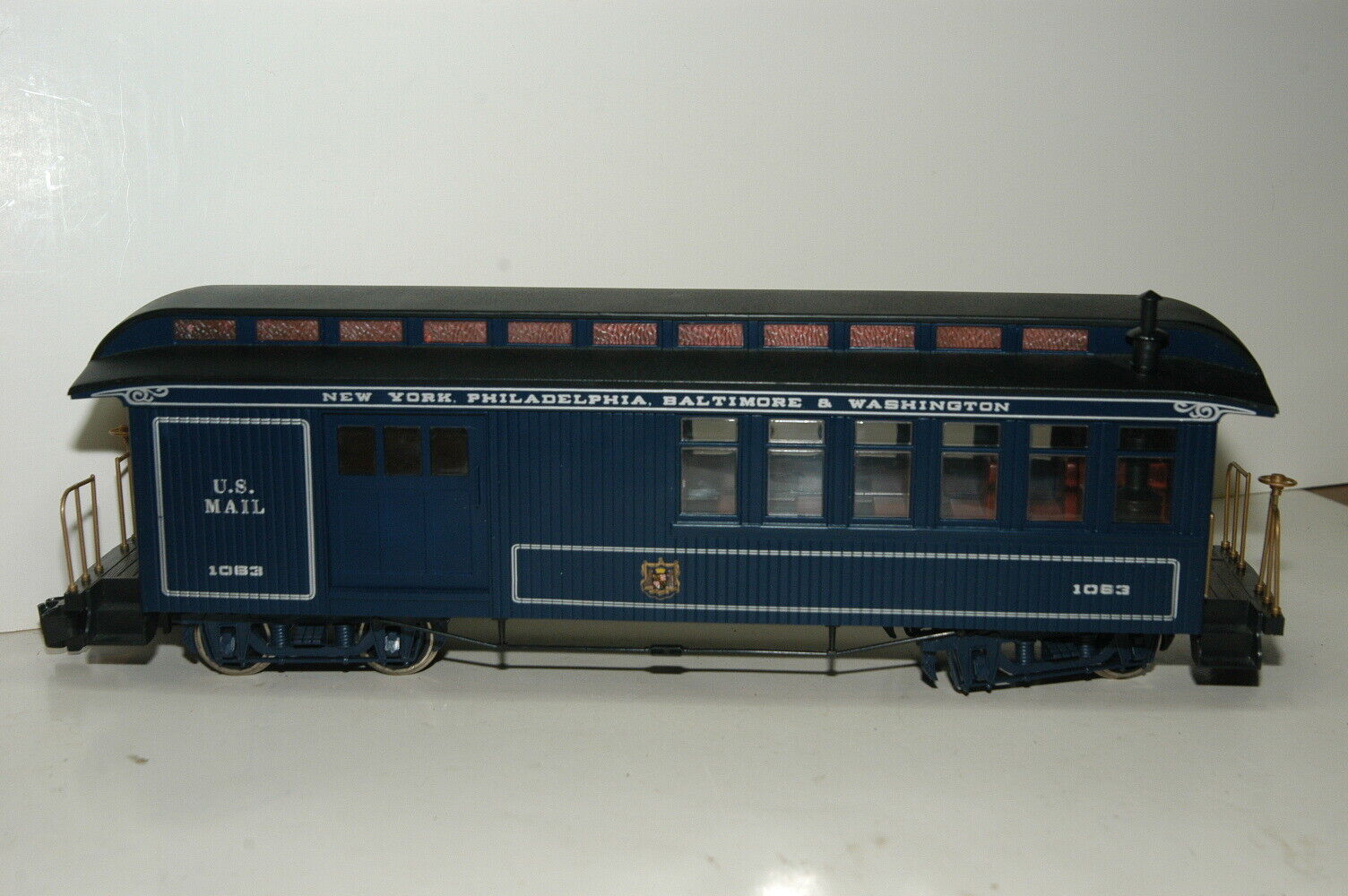 Bachmann Big Haulers G Scale Royal Blue Lines Lighted Combine Ca