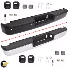 Steel Rear Bumper Face Bar Step Pad Assembly For Nissan Titan 2016-2020