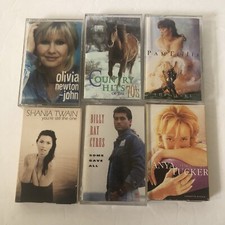Set Of 6 Country Cassette Tapes