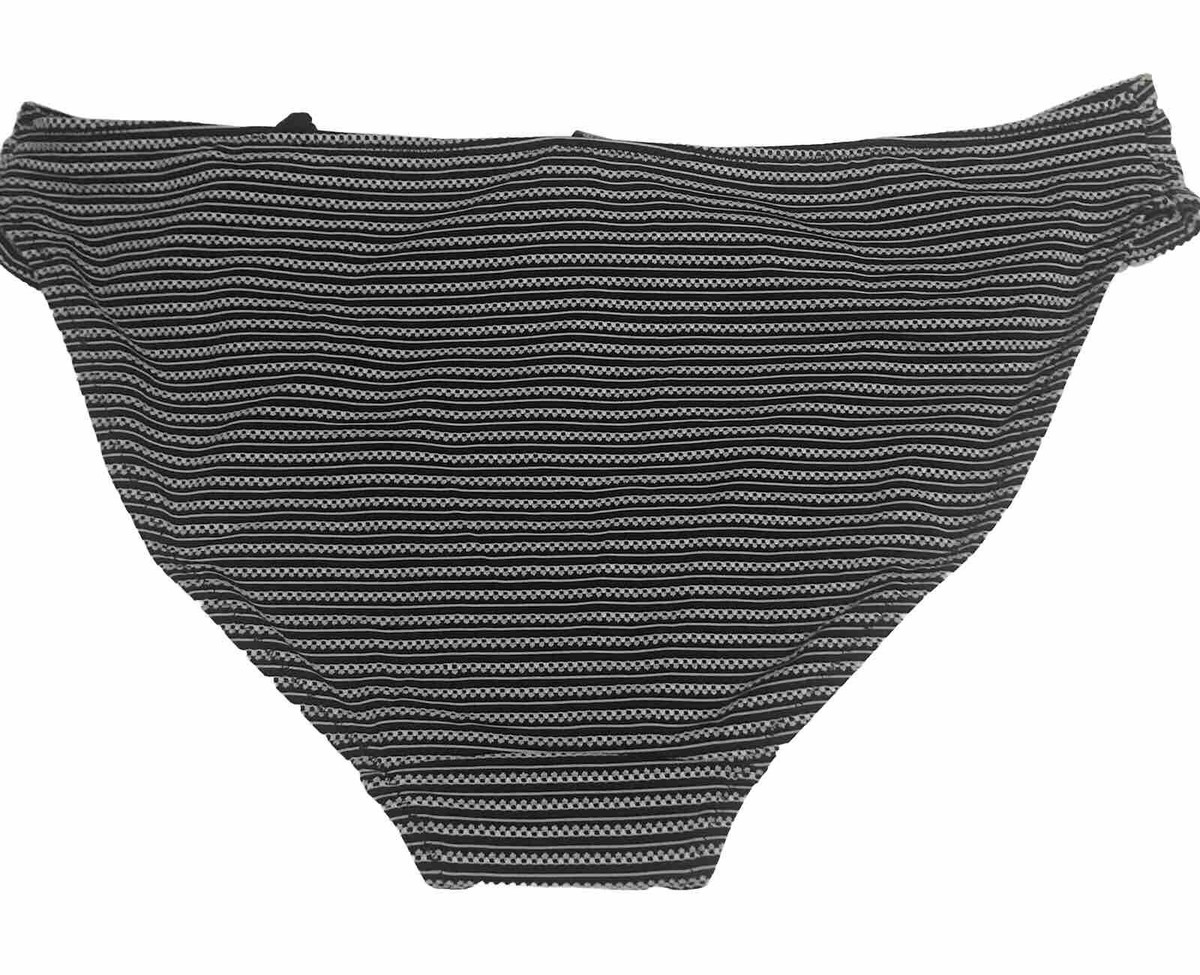 ⭐︎marie⭐︎ Marie Meili Women's Bikini Bottom Size XXL Striped Black & White