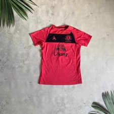 Le Coq Sportif Everton Football Shirt Womens 10 Pink 2010 2011 Training Jersey W