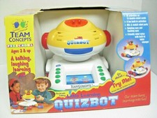 QUIZBOT NEW ELECTRONIC TALKING LITTLE LEARNING QUIZBOT TEAM CONCEPTS VERY RARE