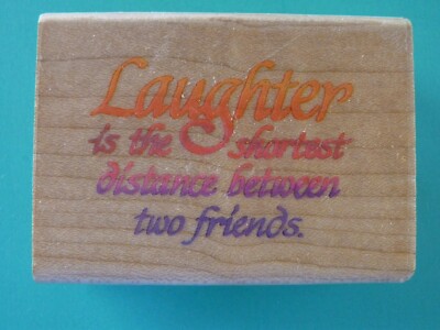 Laughter is the Shortest Distance Between Two Friends - Sentiment STAMPENDOUS 