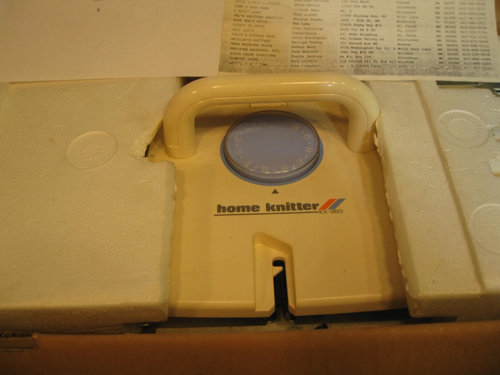 Brother KX350 Home Knitter Knitting Machine Made in Japan New Open Box