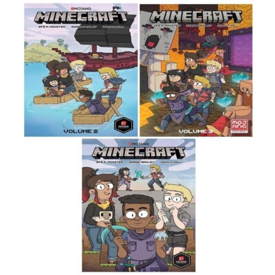 Minecraftシリーズ 書籍セット Minecraft Boxed Set (Graphic Novels): Monster, Sfé R., Graley