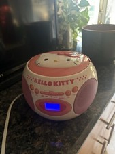 Hello Kitty Bluetooth CD Player Fully Working Boombox With AM/FM Stereo Radio