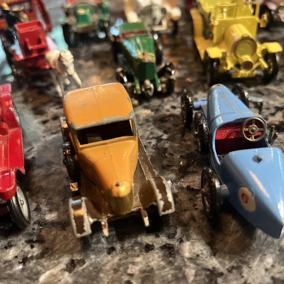 Lote de 13 modelos Lesney de coches fundidos a presión de antaño de colección Bugatti Rolls Royce Foto 3 de 4