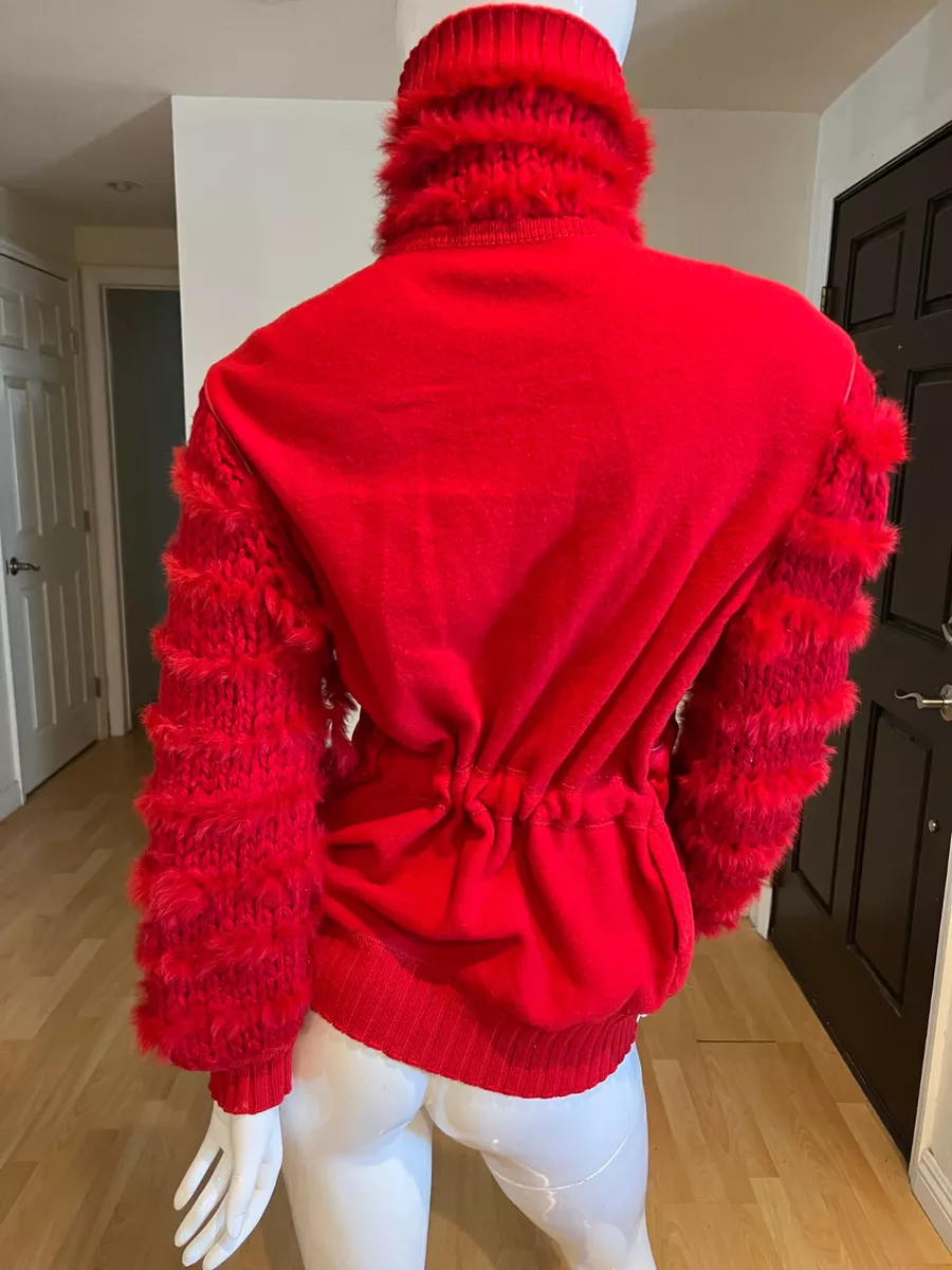 2003 CHRISTIAN DIOR BOUTIQUE BY JOHN GALLIANO KNIT CINCH WAIST JACKET SZ 4