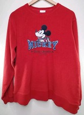 Disney Store Mickey Classic Character Fleece Pullover Sweater Unisex Winter Med
