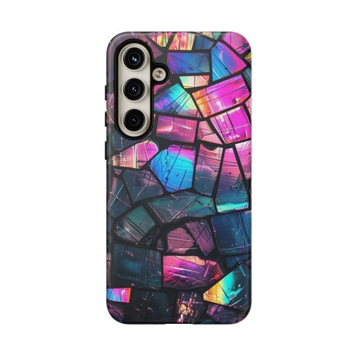 Pink Iridescent Stained Glass Phone Case for iPhone, Samsung Galaxy, Pixel - 第 103/173 張圖片