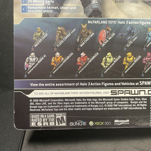 Halo 3 McFarlane s.3 Action Figure-Grey STEELE EOD 2008 GameStop Exclusive NIB - Picture 8 of 10
