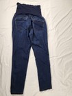Blue Savvy Maternity Jeans L Women Blue Over Belly Stretch Panel Skinny Denim  — photo 9