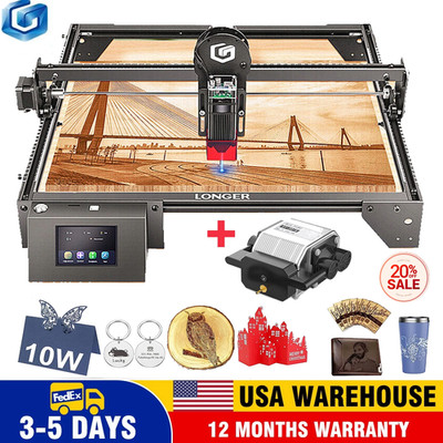 LONGER RAY5 10W +Air Pump High-Precision Laser Engraver and Laser Cutter Machine