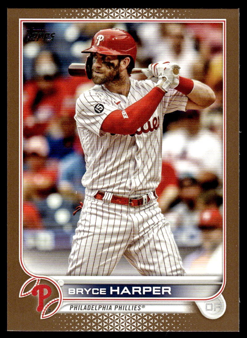 2022 Topps Bryce Harper #250 Gold Parallel #'d /2022 Philadelphia Phillies
