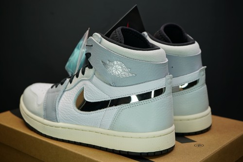 Nike Air Jordan 1 High Zoom CMFT 2 Chicago Collective Cromo Swoosh Wolf Gris - Imagen 6 de 17