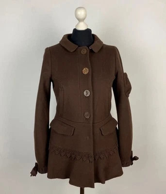 ODD MOLLY women's Coat Jacket 70% wool 20% polyamid 10% cashmere Size 1 - Image 1 of 4